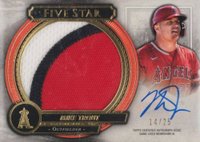 2021 Topps Five Star Autographed Jumbo Prime Relics #FSJPMT Mike Trout Baseball Card