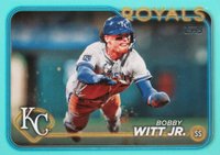 2024 Topps #254 Bobby Witt Jr. Aqua Baseball Card
