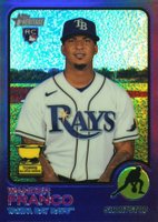 2022 Topps Heritage #347 Wander Franco Chrome-Hot Box Refractor Baseball Card