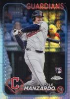 2024 Topps Chrome Update #USC196 Kyle Manzardo Prism Refractor Baseball Card