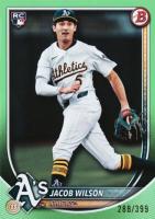 2025 Bowman #9 Jacob Wilson Neon Green Baseball Card