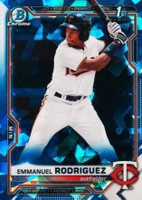 2021 Bowman Chrome Sapphire Edition Prospects #BCP207 Emmanuel Rodriguez Baseball Card