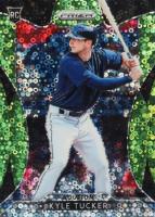 2019 Panini Prizm #141 Kyle Tucker Lime Green Donut Circles Prizm Baseball Card