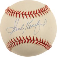 1999 Hall of Fame Autographs # Sandy Koufax Ball Baseball Card