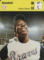 1977 Sportscaster #03-16 Henry Aaron Italy Baseball Card