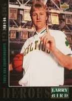 1992 Upper Deck Larry Bird Heroes #22 Larry Bird 1981-86 Three NBA Championships Basketball Card