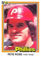 1981 Donruss #371 Pete Rose Baseball Card