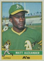 1976 Topps #382 Matt Alexander Baseball Card