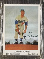 1960 Bell Brand Dodgers # Johnny Podres Cello Pack Baseball Card