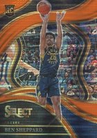 2023 Panini Select #276 Ben Sheppard Neon Orange Pulsar Fotl Basketball Card