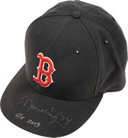 1980 Hall of Fame Player Game Used  # Manny Ramirez Cap Baseball Card