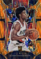 2023 Panini Select #324 Scoot Henderson Orange Flash Basketball Card