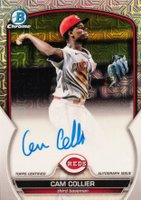 2023 Bowman Mega Box Chrome Prospect Autographs #CCR Cam Collier Baseball Card