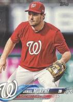2018 Topps #105 Daniel Murphy Fielding Baseball Card