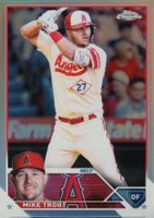 2023 Topps Chrome #27 Mike Trout Refractor Baseball Card