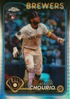 2024 Topps Chrome Update #USC18 Jackson Chourio Prism Refractor Baseball Card