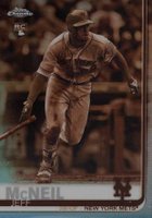 2019 Topps Chrome #152 Jeff McNeil Sepia Refractor Baseball Card