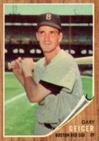 1962 Topps #117GT Gary Geiger Green Tint Baseball Card