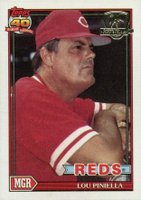 1991 Topps Desert Shield #669 Lou Piniella Baseball Card