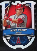 2014 Topps Chrome Connections Die-Cuts #CC-MT Mike Trout Baseball Card