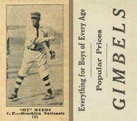 1916 Gimbels #131 Hy Myers Baseball Card
