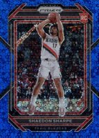2022 Panini Prizm #250 Shaedon Sharpe Blue Fast Break Basketball Card