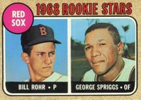 1968 Topps #314 Red Sox Rookies Baseball Card