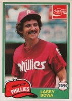 1981 Coca-Cola #2 Larry Bowa Baseball Card