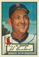 1952 Topps #374 Al Benton Baseball Card