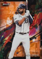 2024 Topps Finest #58 Riley Greene Orange Refractor Baseball Card