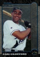 1999 Bowman Chrome #440 Carl Crawford Baseball Card