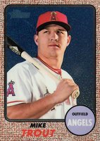 2017 Topps Heritage  #450 Mike Trout Chrome Baseball Card