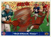 1992 Upper Deck Comic Ball 4 #180 Gut-Check Time Dan Marino/Rice/Thomas Football Card