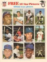 1971 Dell Today's Team Stamps # Al Kaline/Alex Johnson/Bob Gibson/Carl Yastrzemski/Denny McLain/Ernie Banks/Johnny Bench/Luis Aparicio/Rico Carty/Sam McDowell/Tom Seaver/Willie Mays All-Star Complete Panel Baseball Card
