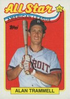 1989 Topps #400 Alan Trammell All-Star Baseball Card