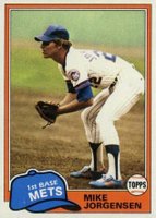 1981 Topps #698 Mike Jorgensen Baseball Card
