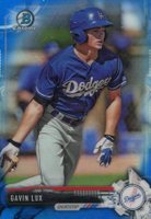2017 Bowman Prospects #BCP2 Gavin Lux Chrome-Blue Refractor Baseball Card