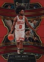 2019 Panini Select #48 Coby White Red Prizm Basketball Card