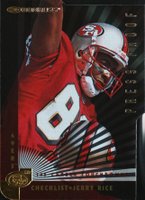 1997 Donruss #230 Jerry Rice Press Proof-Gold Die-Cut Football Card