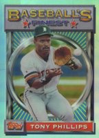 1993 Finest #75 Tony Phillips Refractor Baseball Card