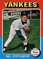 1975 Topps Mini #183 Mel Stottlemyre Baseball Card