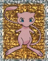 1999 Merlin Pokemon #S25 Mew-Prism Cracked Ice TCG Card