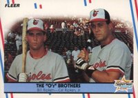 1988 Fleer #640 The O's Brothers Baseball Card