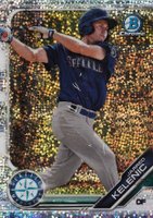 2019 Bowman Prospects Chrome #13 Jarred Kelenic Speckle Refractor Baseball Card