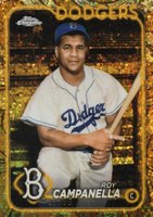 2024 Topps Gilded Collection #21 Roy Campanella Gold Mini Diamond Baseball Card