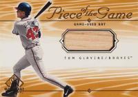 2001 SP Game Bat Piece of the Game #TGI Tom Glavine Baseball Card