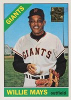 1997 Topps Willie Mays #20 Willie Mays 1966 Reprint Baseball Card