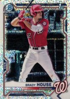 2021 Bowman Draft #BDC186 Brady House Chrome-Sparkle Refractor Baseball Card