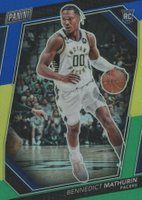 2023 Panini National VIP Gold Rookies #RC11 Bennedict Mathurin Blue Yellow Green Basketball Card