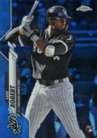 2020 Topps Chrome #60 Luis Robert Blue Refractor Baseball Card